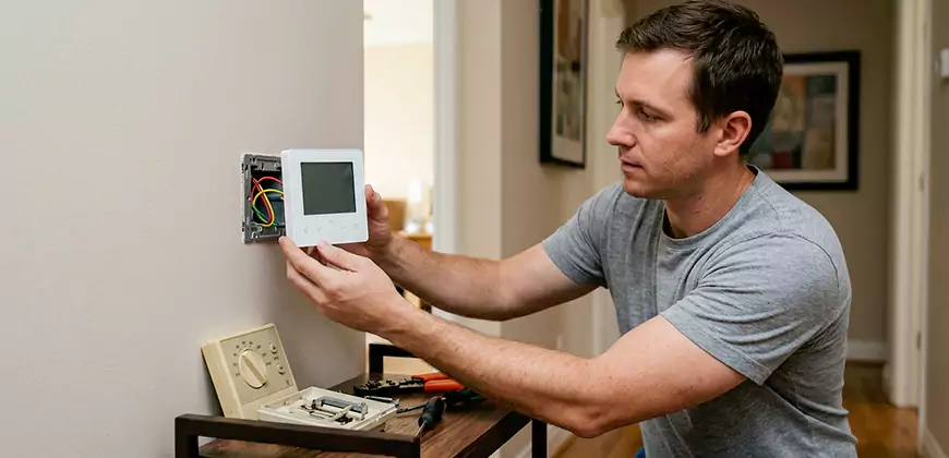 Heat Pump Thermostat Configuration in Macomb
